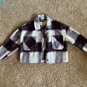Cropped Plaid Shacket